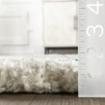 thumbnail image 2 of nuLOOM Sidonie Abstract Clouds Shag Area Rug, 6' x 6', Square, Sidonie Light Grey, 2 of 9