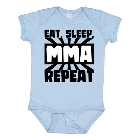 

Inktastic Eat Sleep MMA Repeat Gift Baby Boy or Baby Girl Bodysuit