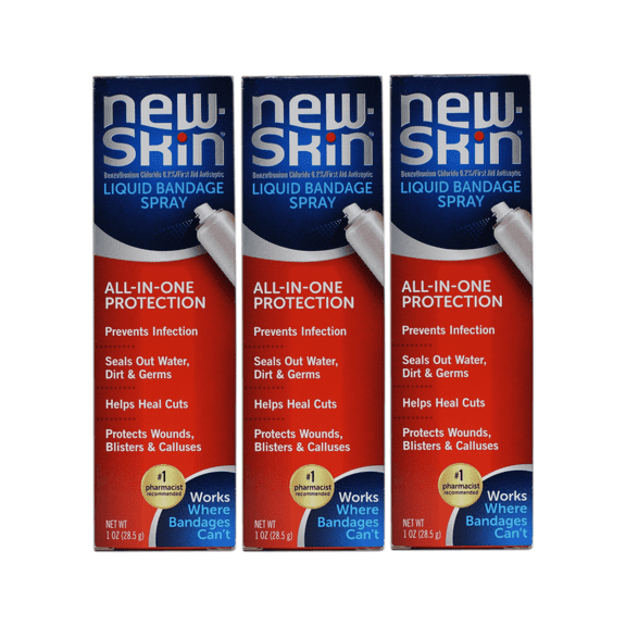 New-Skin Liquid Bandage Spray, Waterproof Bandage for Scrapes and Minor Cuts, 1 fl oz