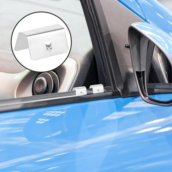 WHAMVOX 10Pcs Wind Deflector Retaining Clips for Car Owners 0.8x0.6x0.4in Metal