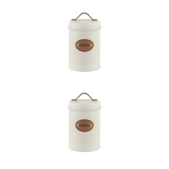 Contenedores de almacenamiento de cocina Advancent Tarros duraderos a prueba de fugas 2Conjunto Beige café