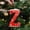 Z, variant on 26 Letter Personalized Christmas Tree Ornaments - Red & White Velvet Fur Trim with Snowflake Design,Alphabet Hanging Decorations for Xmas Tree,2025 Christmas Initials Decor