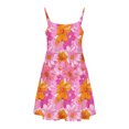 thumbnail image 6 of 9-10 Years Girl's Summer Dresses Spaghetti Strap Swing Pleated Cotton Dress Tween Kids Boho Beach Casual Midi Sundress for Princess Birthday Party Wedding Prom Gown, 6 of 7