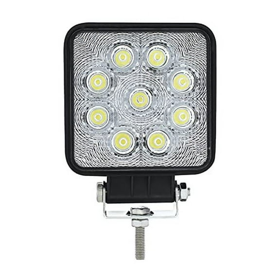9 High Power LED 4-1/4" Square "Competition Series" Work Light - Flood