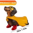 thumbnail image 2 of 2025 Halloween Blow Mold Dachshund Statue - Vintage-Style Wiener Dog Decor, Outdoor/Indoor Halloween Party Decoration for Yard or Home 7.87 Inch, 2 of 8