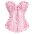 thumbnail image 3 of Women Corsets Bustiers Boned Embroidered Top Plus Size, 3 of 3