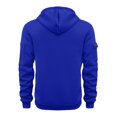 thumbnail image 3 of Gibobby Mens Zip Up Hoodie Coat Sweatshirt With Hooded Zipper Solid Color Coat Casual Sweatshirt(Blue,XL), 3 of 7