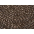 thumbnail image 4 of Colonial Mills 9' x 12' Brown Solid Handmade Braided Oval Area Throw Rug, 4 of 5
