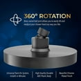 thumbnail image 4 of High Pressure Rainfall Shower Head with Arm - High Flow Rainfall Shower Head - Luxurious Modern Look - Supercharged (6" Shower Head, Matte Black), 4 of 5