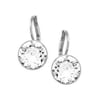 Bella Silver Tone and Crystal Mini Drop Earrings