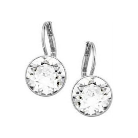 Bella Silver Tone and Crystal Mini Drop Earrings