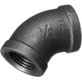 thumbnail image 2 of Ironwerks Designs 3/4" Elbow, 45 Degree Black Pipe Fittings - Decorative Pipe Dcor, Metal Pipe Furniture [100-Pack], 2 of 6