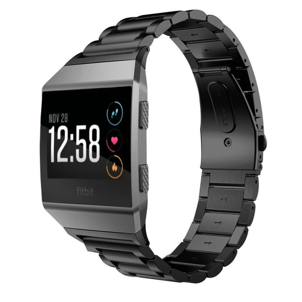 Pensioneret Dwell barndom Stainless Steel Band Compatible for Fitbit Ionic Bands Women Men,Ultra-Thin  Lightweight Replacement Band Strap Bracelet Compatible Fitbit Ionic  Smartwatch Accessories-Black - Walmart.com