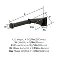 thumbnail image 6 of Amerock Revitalize Oil-Rubbed Bronze Single Post Toilet Paper Holder, 6 of 8