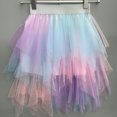 thumbnail image 5 of Tumotour Summer Skirt For Teen Solid Color Layered Birthday Party Dance Skirts Puffy Mesh Skirt Layered Princess Cute Tiered Skirt, 5 of 9