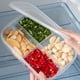 thumbnail image 2 of Refrigerador de cocina Organizador transparente Caja de almacenamiento Compartimento Contenedores Tmvgtek suministros de cocina, 2 of 9