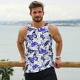 thumbnail image 6 of KLL Butterflies Print Men's Muscle Gym Workout Stringer Tank Tops Bodybuilding Fitness T-Shirts Tank Tops Men-X-Large, 6 of 7