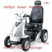 Merits - Silverado - 4-Wheel Scooter - 20"Wx18"D - Silver - PHILLIPS POWER PACKAGE TM - $500 VALUE