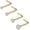4PCS - Gold, variant on Briana Williams 18G Clear Diamond CZ Nose L Shaped Studs Rings Piercing Jewelry for Women