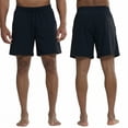 thumbnail image 6 of YUSHOW Men's Athletic Shorts Mesh Workout Gym Activewear 5'' Inseam Shorts with Pockets,L, 6 of 8