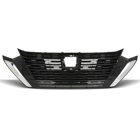 Front Bumper Upper Grille Chrome Fit for 2024-2025 Nissan Sentra S SV
