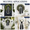 thumbnail image 6 of Wreath Sash for Front Door, Multi-Color Scalloped Edge Wreath Ribbon Sash, 47.24In Long Door Garland Bow Decor for Holiday Wedding Home Porch Decoration 1Pack-Black, 6 of 7