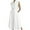 White, variant on Dresses for Women 2024 Casual Spring New Summer Fashion Wave Dot V Neck Women's Button Fishtail Dress Lapel With Pocket Beach Dress (Green,M)