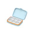 thumbnail image 1 of Bewildely Caja de almacenamiento diaria de medicamentos potable, práctica y esencial para un viaje saludable, fácil de usar Almacenamiento y organización del hogar azul seis cuadrícula, 1 of 6