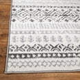 thumbnail image 6 of Distressed Boho Geometric Modern 2'x7' Gray Runner Rug, 6 of 7