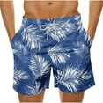 thumbnail image 2 of Axiiglly Beach Shorts for Men Plus Size Summer Shorts Casual Floral Printed Board Shorts Elastic Waist Vacation Swim Trunks Comfy Lightweight Hawaiian Shorts with Pockets, 2 of 5