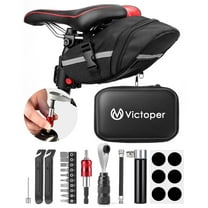 Victoper Bike Tool Kit, Bike Repair Kit with Mini Pump & 10 Magnetic Bits, 18 in 1 Alloy Multitool Biking Gear with Patch & Inflator, Bicycle Tools for MTB, Road Cycling, Riding, Rider, Camping