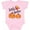 AD-Pink, variant on Inktastic Little Sister Pumpkins with Fall Leaves Girls Baby Bodysuit