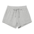thumbnail image 2 of Gyujnb Women Stretch Athletic Shorts Soft Breathable Drawstring Elastic Waist Casual Workout Shorts with Pockets,Grey1, 2 of 4