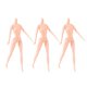 thumbnail image 2 of 3pcs 12 Articulated Joint Dolls Body Without Head Figures Naked Body (B), 2 of 3