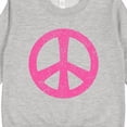 thumbnail image 3 of Inktastic Peace Sign Pink Retro Toddler Sweatshirt, 3 of 4