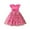 Hot Pink, variant on Utlike Toddler Girls Butterfly Sleeves Holiday Party Strawberry Prints Dance Party Princess Dresses Pink Leisure Fit Sundress Size 4 Years-5 Years