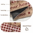 thumbnail image 6 of Area Rugs 2.7'x5', Western Texas Star Vintage Carpet for Living Room Bedroom Dining Room, Rustic Wreath Wood Red Plaid Throw Kitchen Rugs Non Slip Washable Rectangle Indoor Outdoor Rugs, 6 of 8