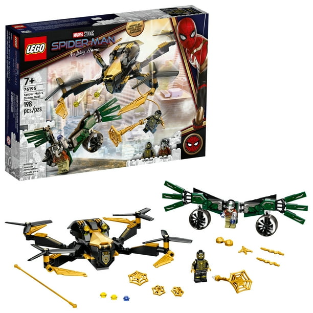 Synes godt om akavet interpersonel LEGO Super Heroes Spider-Man's Drone Duel 76195 Building Kit (198 Pieces) -  Walmart.com