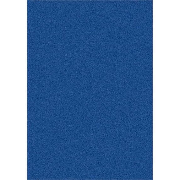 Joy Carpets 80Q-06 Endurance Royal Blue 6 ft. x 9 ft. 100 Pct. Polyester Machine Tufted- Cut Pile Simply Solids Rug