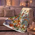 thumbnail image 6 of Dinosaurs around Wrapped Presents and Tree, Festive Whimsical Style for Dinosaur Lovers, Holiday Dino Party Scene and Christmas Gift, Cozy Flannel Blanket for Playroom and Bedroom, Home Decor, 6 of 9