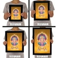 thumbnail image 7 of IBA Indianbeautifulart Lord Ayyappa Swamy Picture Frame Religious Poster Black Wall Frame Deity&nbsp;Photo&nbsp;Frame Wall Decor&nbsp;For Home/ Office/ Temple, 7 of 7