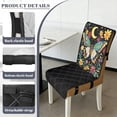 thumbnail image 6 of TSOVTHRID Butterfly Moon Daisy Floral Print Dining Chair Cushion Covers Quilted Non-Slip Chair Seat Slipcovers Universal Seat Covers with Elastic Band for Home, Kitchen, Set of 2, 6 of 7