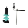 thumbnail image 2 of Barrena para hielo de aleación de aluminio resistente, de nailon, para pesca en hielo Flotador azul de 8 pulgadas, 2 of 9