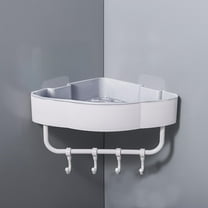 Huayishang Wall Shelf Punch-Free Corner Rack Bathroom Tripod Kitchen Toilet Bathroom Wall-Mounted Dormitory Storage Rack C, Kitchen Essentials Clearance Sale