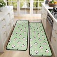 thumbnail image 4 of Kitchen Rugs Sets Of 2,Green Cow Heart Pattern Anti Fatigue Kitchen Mat Rugs Non Slip Washable,Decorative Kitchen Floor Mats for Kitchen,Sink,Laundry,17"x47"+17"x47", 4 of 5