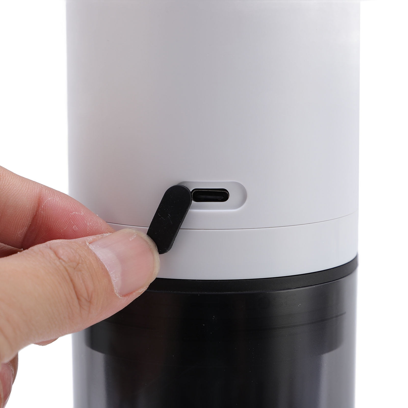 Riousery Portable Coffee Maker 17Bar Electric Espresso Machine for Travel, Powder and Capsules Compatible, BPA Free, 13.39 inches / 34 cm, White