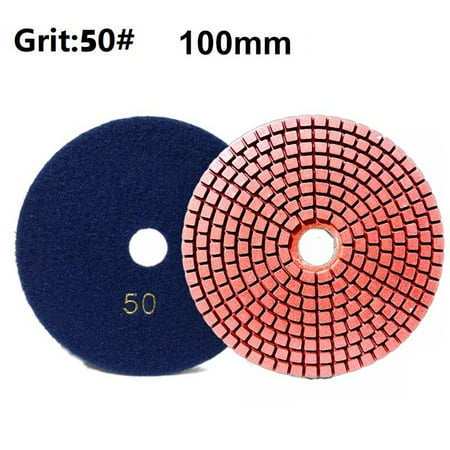 

4 Inch 100mm Dry/Wet Diamond Polishing Pads Flexible Grinding Discs for Granite