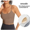 thumbnail image 2 of Dealovy Débardeurs d'Entraînement pour Femmes Bretelles Spaghetti Sans Manches Chemises Courtes Col Carré Extensible Ajustées pour Sortir, 2 of 5