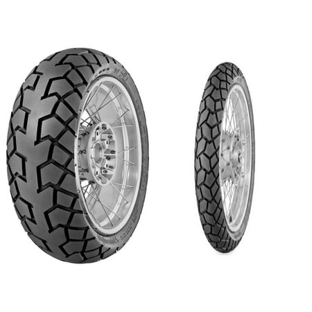 Dual Sport Front / Rear CONTINENTAL TKC70 Dual Sport Front & Rear Tire Set, 120/70ZR17 (58W) & 150/70R18 70T ()