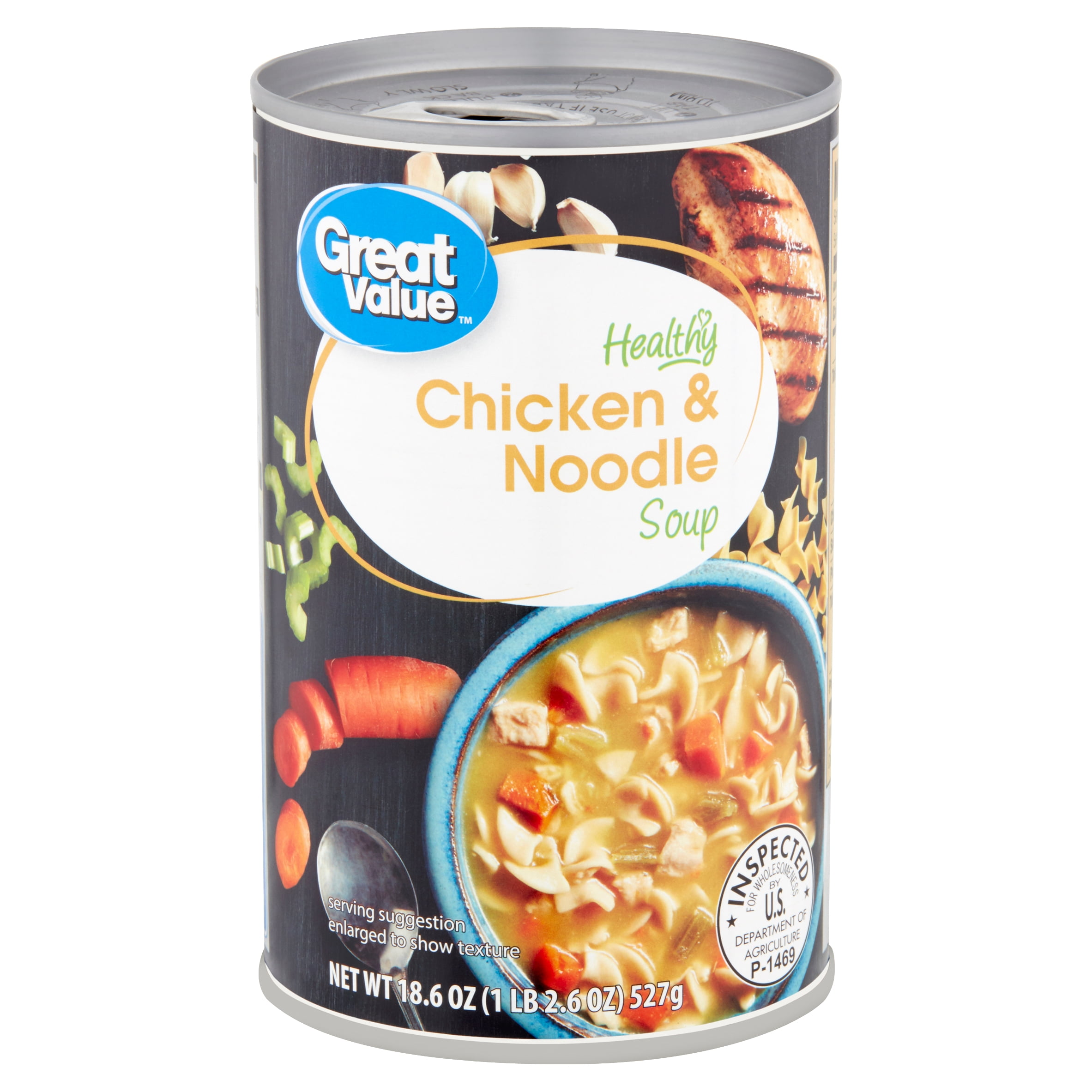 Great Value Healthy Chicken & Noodle Soup, 18.6 oz